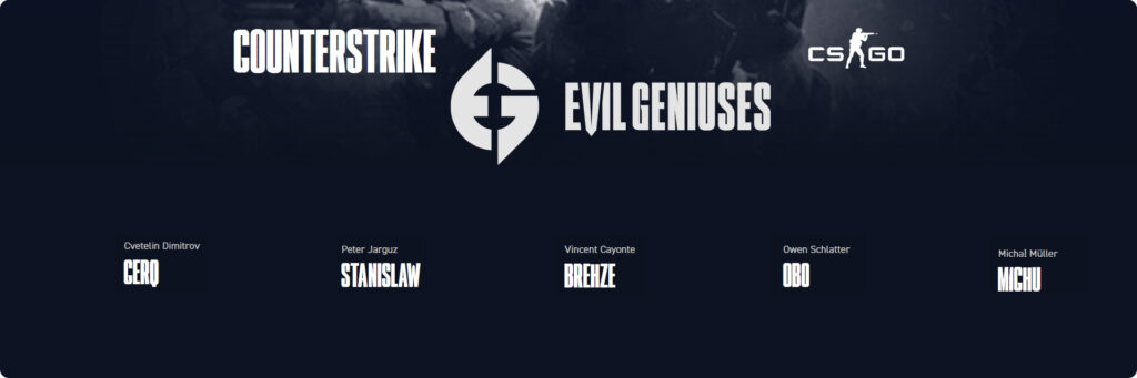 CS:GO Evil Genius Team.